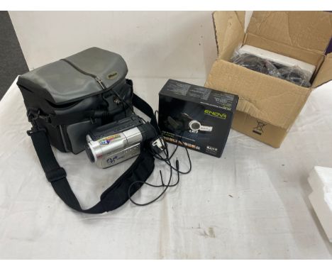 Selection of electricals includes Samsung camera, Endva camera and a mini portable TV 
