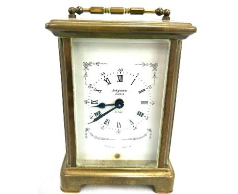 Bayard vintage brass carriage clock, untested 