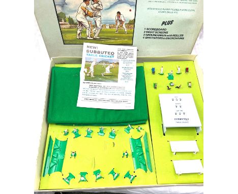 Subbuteo table Cricket test match edition 1970s vintage board game complete set 