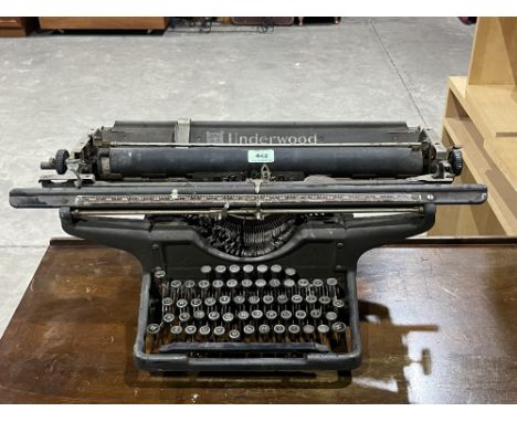 An Underwood vintage typewriter.