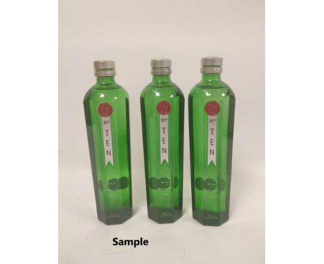 Six bottles of No. Ten Batch Distilled Gin, 70cl, 47.3%.&nbsp; (6) 