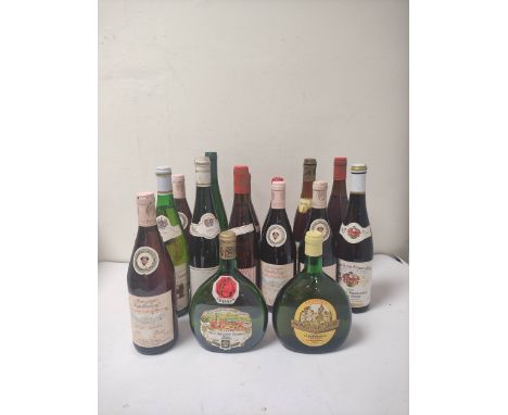 Fifteen bottles of assorted German wines, various years, to include three bottles of 1990 Baden-Tuniberg, 10.5% vol, 75cl, on