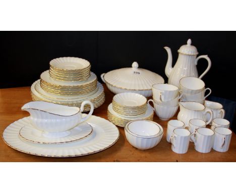 An extensive Royal Worcester white porcelain dinner, tea and coffee service.