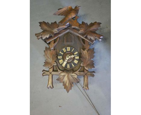 A Black Forest Cuckoo Clock, 45cm tall 