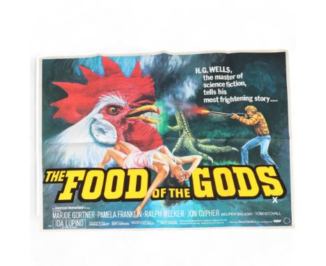 British film quad poster "The Food Of The Gods" (X-rated HG Wells adaptation) (1975), 30" x 40"Stored folded, good condition,