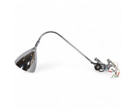 A Bestlite BL6 all chrome wall lamp by ROBERT DUDLEY BEST, with impressed maker’s mark, British Best RD 762006, current RRP £