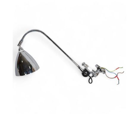 A Bestlite BL6 all chrome wall lamp by ROBERT DUDLEY BEST, with impressed maker’s mark, British Best RD 762006, current RRP £