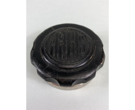 Vintage Car Motor Vehicle threaded composite material and metal filler cap relating to Mathis motors,  approximately 6cm acro