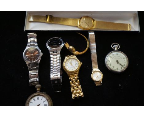 Collection of fashion watches to include a Timex wristwatch -Pocket watches A/F
