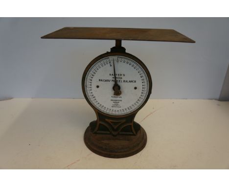 Rare set of railway parcel balance scales Height 36 cm 