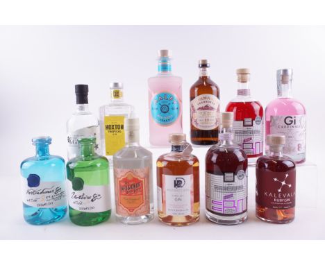 TWELVE BOTTLES GINDibaldo Nostradamus and Paracelso; The Infusionist Small Batch Pink Grapefruit; Reef Distillers Coral Sea; 