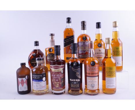 TWELVE BOTTLES BLENDED SCOTCH WHISKYWoven Experience N°13 Catalyst (50cl); Elements of Islay Bourbon Cask Blended Malt; Macna