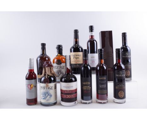 TWELVE BOTTLES PORT AND MUSCATQuady Elysium Black Muscat 2021 (37.5cl); Vinum Hadrianum Aelio Trebbiano Macerato; Potter Sett