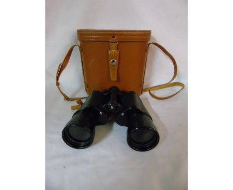 Pair of vintage Greenkat cased binoculars