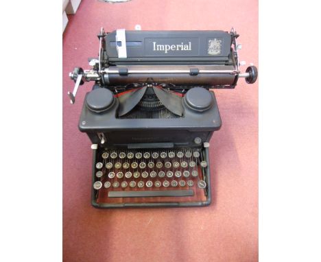 A vintage imperial typewriter