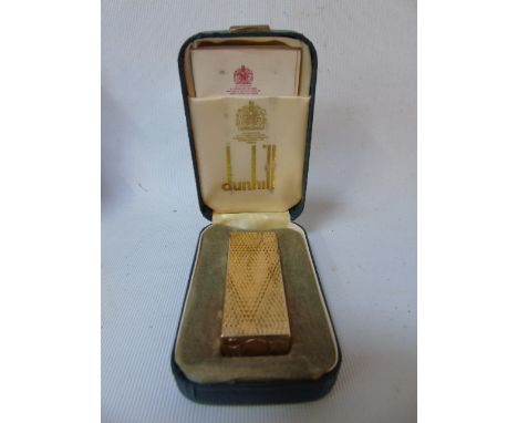 Boxed dunhill lighter with paperwork