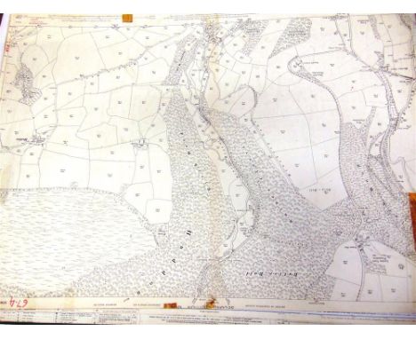 [MAPS]. SOMERSET Approximately ninety-two Ordnance Survey 1/2500 scale single-sheet maps, various editions, most circa 1903-3