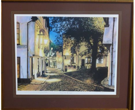 Limited Edition print, Evening at Elm Hill, Norwich