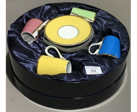 A boxed Royal Worcester coffee set