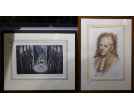 JAMES GARDNER, Coronation of Elizabeth II, limited edition print; together with another by GEORGE J D BRUCE, The Very Reveren