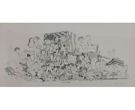 After Robert Olley. The Daytrippers 1978, print, 30cm x 63cm.