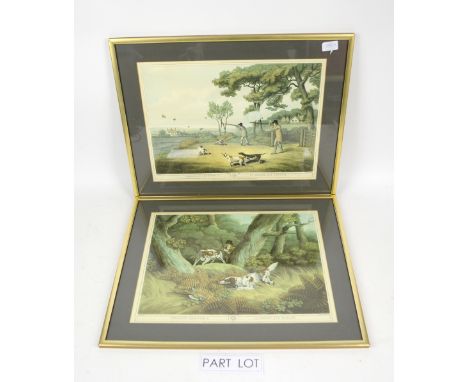 Four hunting prints and a military print, all framed (5).   