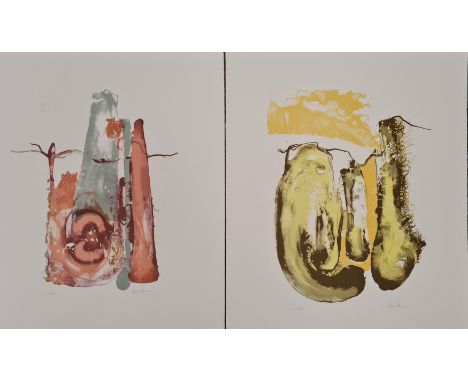George Vlassopoulos, Ad Hoc, Deus ex Machina and Multum in Parvo, all A/P Sarah Coombes, Floral scene, 6/20, 75.5 x 56cm Robe