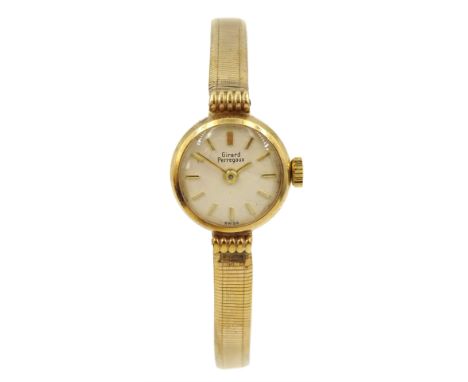 Girard-Perregaux 9ct gold ladies manual wind wristwatch, hallmarked, boxedCondition Report:Approx 8.95gm (excluding movement)