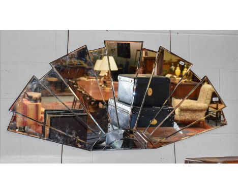 An Art Deco Style Sunburst Mirror