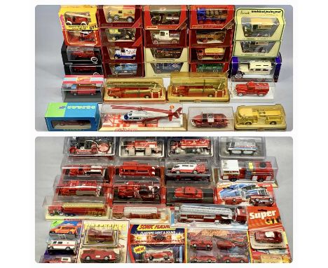 OXFORD, CORGI, MATCHBOX, SOLIDO &amp; OTHERS, boxed Diecast scale model vehicles, mainly fire engines, collection of approx. 