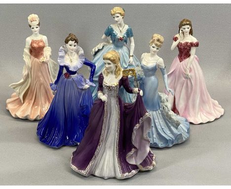 ROYAL WORCESTER 'GLITTERING OCCASIONS' FIGURINES x 2, 'Masked Ball' and 'Night at the Opera', both boxed, Coalport figurines 