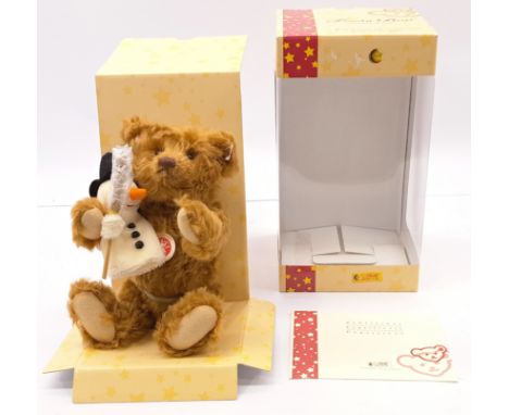 Steiff Teddy Bear Frosty Bear Cinnamon, 669743, White Tag, Chest Tag, Swing Label, Near Mint Within Excellent Box, 11"/29cm.