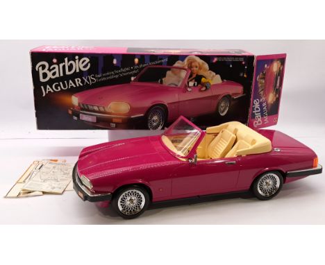 Mattel Barbie Jaguar XJS, #1665 within Fair original packaging, unchecked for completeness or correctness, Good to Good Plus.