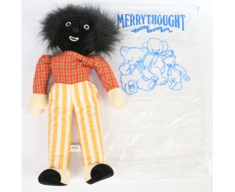 Merrythought cloth golly, label to sole of right foot, LE 41/500, missing swing label certificate, Excellent Plus, 22"/56cm. 