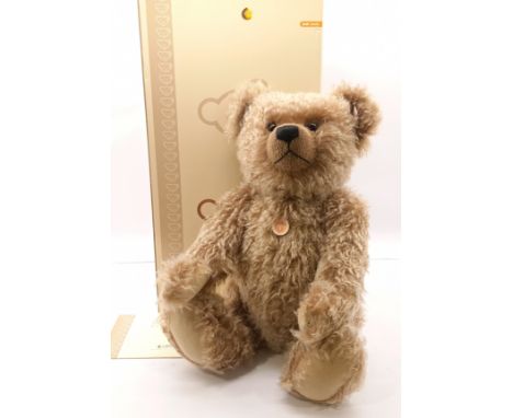 Steiff Teddybar Grizzly Ted, white tag 036507, LE 1500, 2006, caramel mohair, with chest tag, certificate, Near Mint to Mint,