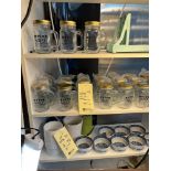 Lot de verres mason av/ couvercles + bols