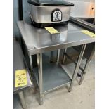 Table acier inox 24x 24 "