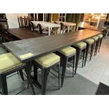 Table communautaire bois 144" x 27"