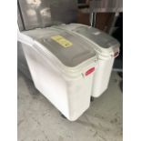 (2) bacs alimentaires Rubbermaid Quantité x prix misé (x2)
