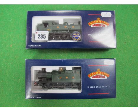 Two Boxed Bachmann Branch-Line 'OO' Gauge Locomotives, #32-075A 0-6-2 Class 56XX Tank Locomotive R/No. 6600, GWR green, #32-2