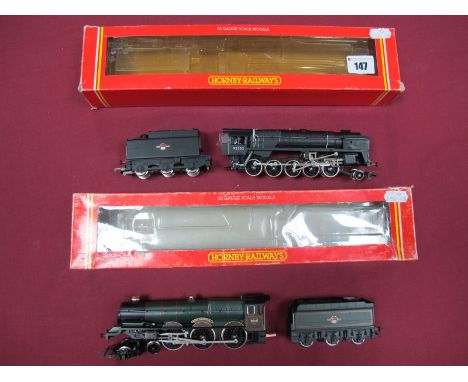Two Boxed Hornby 'OO' Gauge Locomotives, #R845 4-6-0 Class 6000 King Locomotive and Six Wheel Powered Tender R/No. 6010 'King