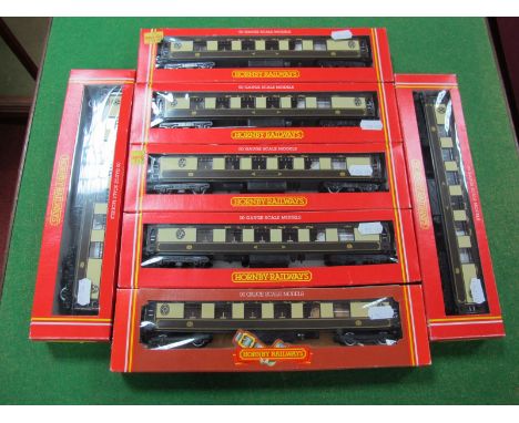 Seven Boxed Hornby 'OO' Gauge Pullman Coaches, #R223 Pullman First Parlour Car (seven), #R469 Pullman Parlour Car Orient Expr