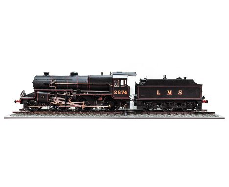 A Fine Exhibition Silver Medal Winning 5 Inch Gauge Model of a LMS 2-6-0 'Hughes Crab' with Tender, finished in black with ru