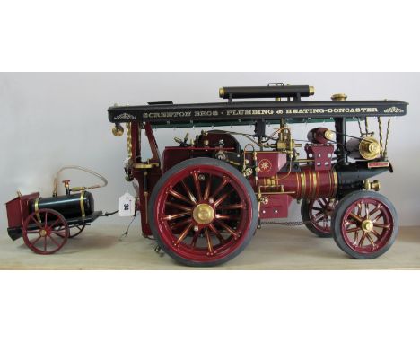 A Markie 1/10 Scale or 1 1/8 Inch Scale Live Steam Model of a Burrell and Sons Showmans Engine by Tony Pearce Designs. With t