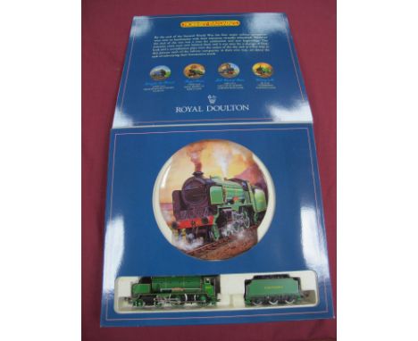A Boxed Hornby "OO" Gauge Commemorative Edition, pack of Locomotive and Royal Doulton Plate from 'The Time for a Change Colle