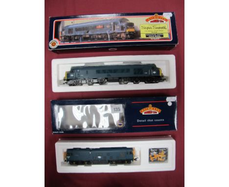 Two Boxed Bachmann Branch-Line 'OO' Gauge Locomotives #32-425 Class 24 Diesel, R/No. 24081, BR blue, #31-078 Class 46 Diesel-