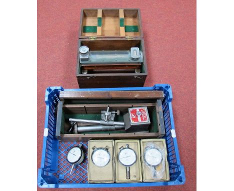 Engineers Tools, including Eclipse magnetic stand, three x 2E John Bull dial indicator, clinometer/level EO92896 by Cooke Tro