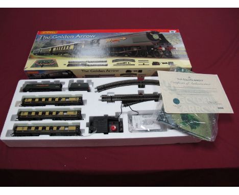 A Boxed Hornby 'OO' Gauge #R1119 The Golden Arrow Train Set, comprising West Country Class 4-6-2 Locomotive and Tender R/No. 