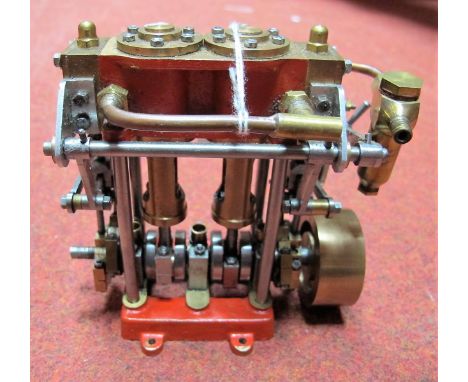 A Live Steam Model of a Twin Cylinder Compound Marine Engine, similar to the Stuart models. 