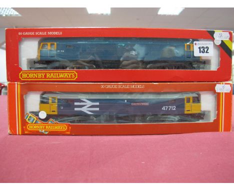 Two Boxed Hornby 'OO' Gauge Locomotives, #R.075 Class 47 Co-Co Diesel Electric R/No. 47118 (scratches noted around running nu